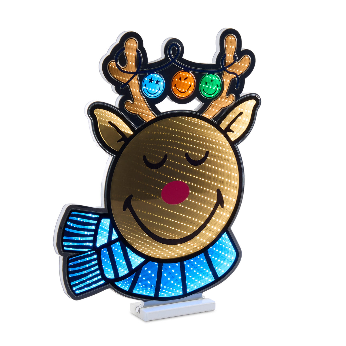 SmileyWorld®️ Holiday Reindeer Ekkolight 21"H